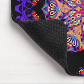 Tapis De Souris Art Floral, Mehndi Violet Nature (Coin)