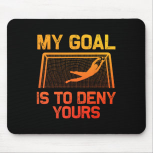 Tapis De Souris Art Gardien de But de Football Pour Hommes Femmes