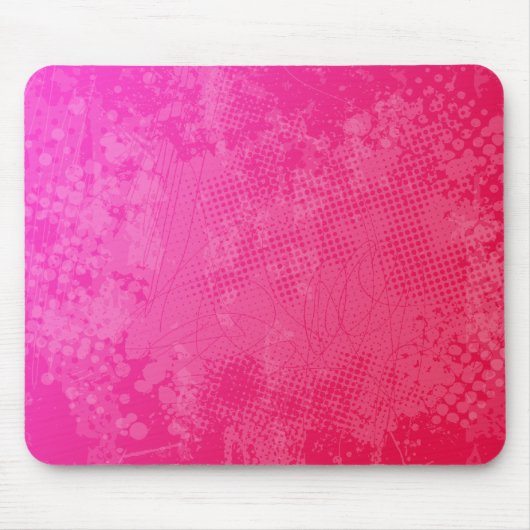 Tapis De Souris Art grunge Mousepad de rage rose (Devant)