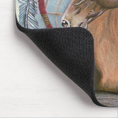 Tapis De Souris Art "idyllique" d'original de receveur de cheval (Coin)