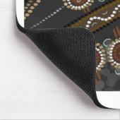 Tapis De Souris Art indigène australien - tribus perdues (Coin)