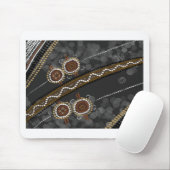 Tapis De Souris Art indigène australien - tribus perdues (Avec souris)