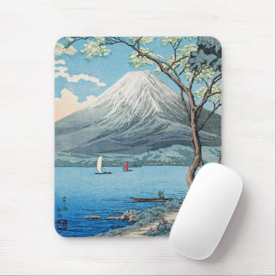 Tapis De Souris Art japonais vintage du mont Fuji et du lac Yamana