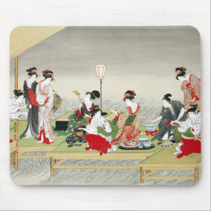 Tapis De Souris Art japonais vintage Utagawa Toyohiro Impression