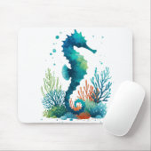 Tapis De Souris art marin/de plage/côtier hippique (Avec souris)