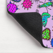 Tapis De Souris Art microscopique de griffonnage d'insecte de (Coin)