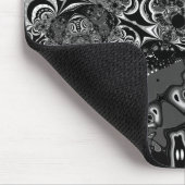 Tapis de souris Art Moderne Noir Blanc (Coin)