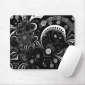 Tapis de souris Art Moderne Noir Blanc 2 (Avec souris)