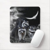 Tapis De Souris Art Mousepad de bandits de nuit (Avec souris)