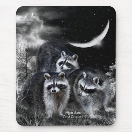 Tapis De Souris Art Mousepad de bandits de nuit (Devant)