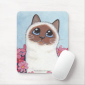Tapis De Souris Art Mousepad de chat de Birman et de chat de (Avec souris)