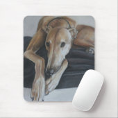 Tapis De Souris Art Mousepad de chien de lévrier (Avec souris)