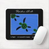 Tapis De Souris Art Mousepad de Haiku de Seaturtles (Avec souris)