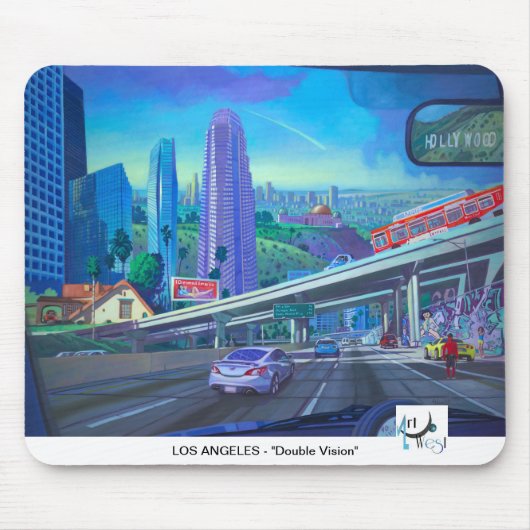 Tapis De Souris Art MOUSEPAD occidental - double vision de Los (Devant)