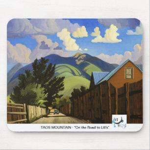 Tapis De Souris Art MOUSEPAD occidental - montagne de Taos