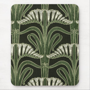 Tapis De Souris Art Nouveau Fleur Design - Mousepad
