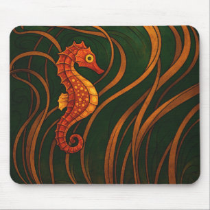 Tapis De Souris Art Nouveau Hippocampe