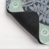 Tapis De Souris Art Nouveau Peacock Classic Vintage Bird (Coin)