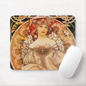 Tapis De Souris Art nouveau vintage Mucha (Avec souris)