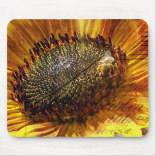 Tapis De Souris Art numérique de carte postale abeille et tourneso