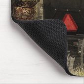 Tapis De Souris Art numérique de carte postale Amish Horse et Bugg (Coin)
