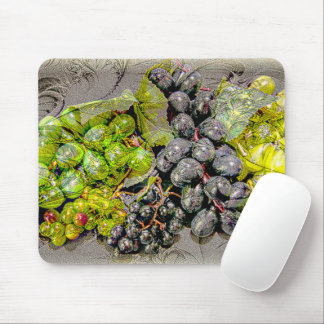 Tapis De Souris Art numérique de raisin vintage Mousepad