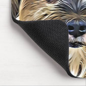 Tapis De Souris Art numérique mignon de chien de Yorkshire Terrier (Coin)