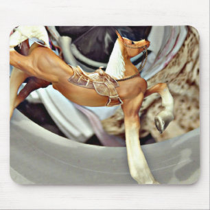 Tapis De Souris Art numérique vintage à cheval Palomino