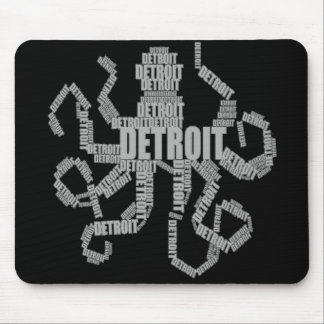 Tapis De Souris Art Octopus de Détroit