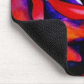 Tapis De Souris Art original rose de la passion rouge (Coin)