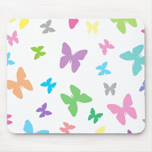 Tapis De Souris Art papillon coloré (Devant)