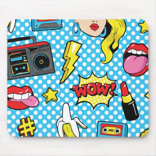 Tapis De Souris Art Pop moderne (Devant)