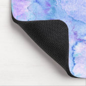 Tapis De Souris Art pourpre et bleu de "août" d'aquarelle (Coin)