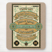 Tapis De Souris Art rétro graphique unique Style Ferme (Devant)