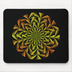 Tapis De Souris Art rétro spiral
