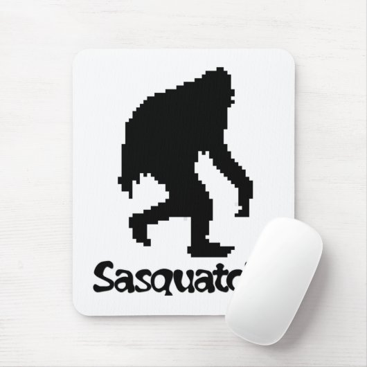 Tapis De Souris Art Sasquatch de pixel (Avec souris)