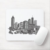 Tapis De Souris Art Skyline Atlanta Georgia (Avec souris)