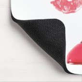 Tapis De Souris Art stylet rouge de chaussure et de baiser (Coin)