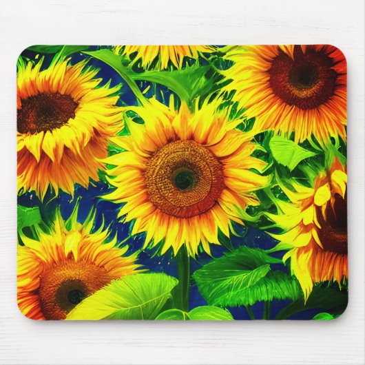 Tapis De Souris Art tournesol (Devant)