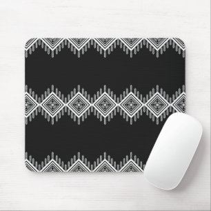 Tapis De Souris Art tribal noir et blanc