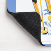 Tapis De Souris Art vintage de ski (Coin)