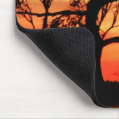 Tapis De Souris Art Vivant : Sunset Nature Silhouette Mousepad (Coin)