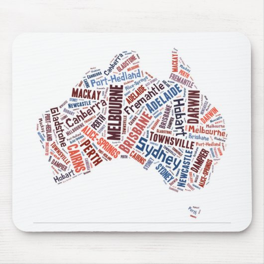 Tapis De Souris Art Word Australie (Devant)