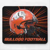 Tapis De Souris Artesia Bulldogs Football Helmet Mouse Pad (Devant)