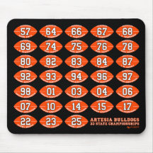 Tapis de souris Artesia Bulldogs Football State Ch