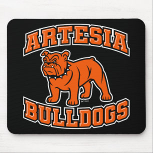 Tapis De Souris Artesia Bulldogs "Orange Dog" Souris