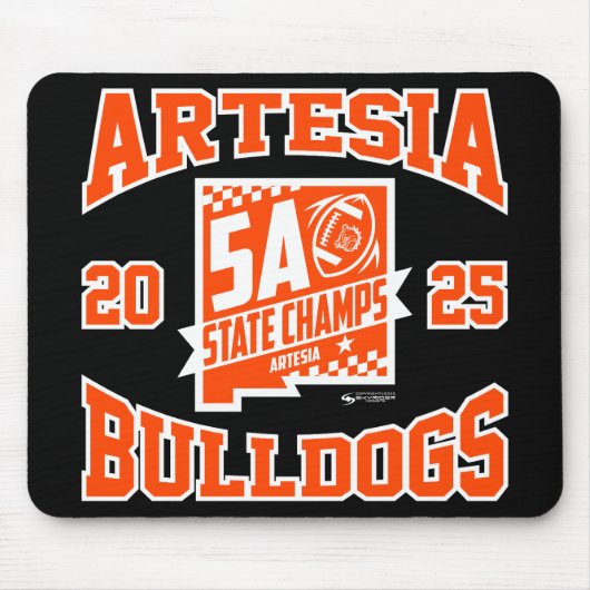 Tapis De Souris Artesia Bulldogs State Champs Logo (Devant)