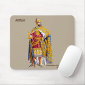 Tapis De Souris ARTHUR ~ Empereur Charlemagne ~ Personnalisé ~ (Avec souris)