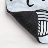 Tapis De Souris Artisanat de fabrication et typographie du fil Fau (Coin)