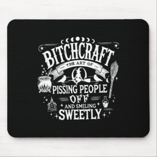 Tapis De Souris Artisanat Drôle Sorcière Witchy Saison Éffrayante